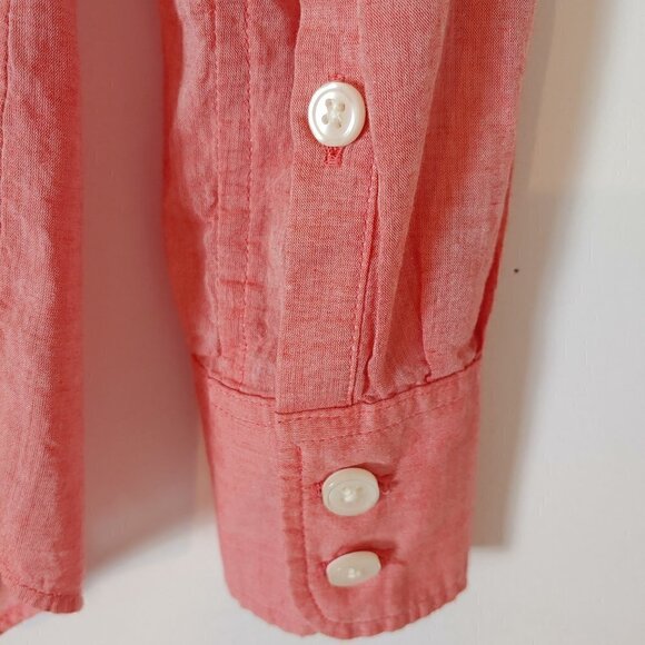 J. Crew The Perfect Button Front Shirt Women's XXS Coral Pink Lightweight NEW - Picture 6 of 8